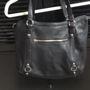 Classic peppled leather Coach bag